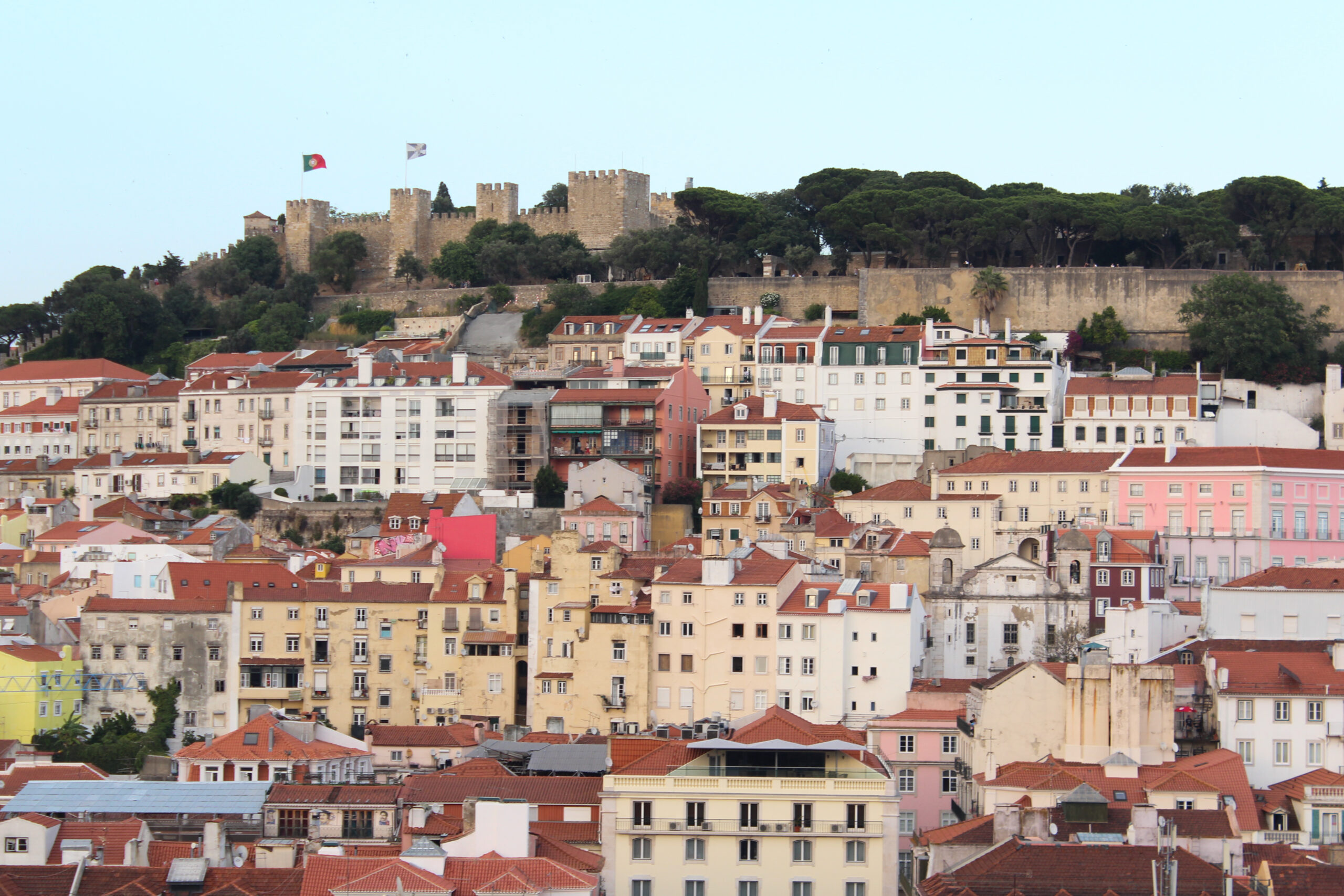 Vue sur les bâtiments de lisbonne